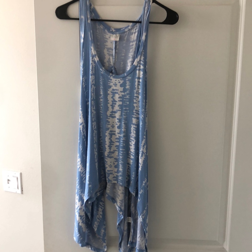 Tunic shirt with waist tie